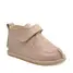 Pantofi din piele naturala pentru copii, talpa cauciuc, scai, Bubu, roz prafuit- RO-110-2-23-By Pebebe