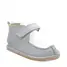 Pantofi din piele naturala pentru copii, talpa cauciuc, scai, Bubu, gri- RO-110-3-22-By Pebebe