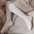 Dresuri copii bumbac, model lateral crosetat si perforatii, crem, Condor - Dresuri