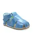 Sandale din piele naturală cu scai și talpă din cauciuc flexibil, denim, LUY- RO-12-1-24-By Pebebe