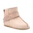 Cizme din piele pentru copii, talpa flexibila, imblanite, roz - RO-106-roz-24-By Pebebe