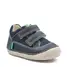 Pantofi Sostankro, piele naturala si material textil, talpa flexibila, bleumarin, Kickers- 894560-10-101-25-Kickers