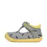 Pantofi decupati, piele naturala, primii pași, Barefoot, gri, liliac, D.D.Step- H070-41464B-25-D.D. Step