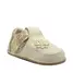 Pantofi barefoot, primii pasi, piele naturala, talpa flexibila, crem auriu, steluta, Star- Ari-011-17-Ariana Baby Shoes