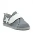 Pantofi din piele pentru copii, talpa cauciuc, gri- RO-102-2-24-By Pebebe