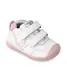 Pantofi copii, piele naturala, Biogateo Sport, alb, roz, Biomecanics- 221001-B-25-Biomecanics