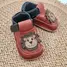 Pantofi barefoot copii, primii pasi, piele naturala, talpa flexibila, leu- RO-16-3-23-By Pebebe