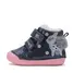 Ghete D.D.Step fete, piele naturala, imblanite, bleumarin sidef, Bamby - W066-52733A-25-D.D. Step