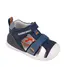 Sandale Biomecanics baieti, piele naturala, talpa flexibila, protectie degete, Biogateo Casual, bleumarin- 252117-A183-24-Biomecanics