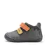 Pantofi D.D. Step baieti, piele naturala, barefoot, primii pasi, khaki cu animalut- S070-52141-25-D.D. Step