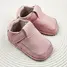 Pantofi din piele moale cu talpa flexibila si captuseala, roz- RO-15-4-23-By Pebebe