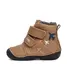 Ghete D.D Step baieti, piele naturala, talpa flexibila, imblanite, maro cu avioane - W015-52347B-24-D.D. Step