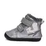 Ghete D.D Step fete, Barefoot, piele naturala, captuseala din blana, gri, emblema cu veverita - W070-52214A-25-D.D. Step
