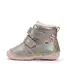 Ghete D.D Step fete, piele naturala, talpa flexibila, imblanite, bronz cu flori si albinute - W015-52997-24-D.D. Step