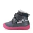 Ghete D.D Step fete, piele naturala, imblanit, talpa flexibila si fluorescenta, bleumarin, design cu pasari - W082-52314-25-D.D. Step