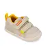 Pantofi Barefoot Biomecanics Wider Canvas cu Dublu Scai - Bej cu Accente Portocalii- 262190-C891-25-Biomecanics
