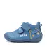Pantofi D.D. Step băieți, primii pasi, piele naturala, talpa flexibila, albastru cu urs- S015-61472A-24-D.D. Step
