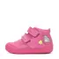 Pantofi D.D. Step fete, piele naturala, primii pași, talpa felxibilă, fuchsia, design cu inimoare- S066-61412-25-D.D. Step