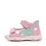 Sandale D.D. Step fete, piele naturală, LED, roz, design cu chitara,- G064-61965A-25-D.D. Step