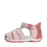 Sandale fete cu barete si ajustare cu 2 scaiuri, piele naturala, talpa flexibila, roz sidef, D.D.Step- G111-61843D-25-D.D. Step