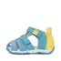 Sandale baieti cu barete si ajustare cu 2 scaiuri, piele naturala, talpa flexibila, albastru atlantic, D.D. Step- G111-61843A-25-D.D. Step