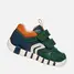 Pantofi Geox baieți, piele naturala, brant antibacterian, Geox Respira, Iupidoo, Verde smarald- B3555D-05422-C3P2T-26-GEOX