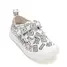 Pantofi de Colorat, D.D Step din panaza, alb cu design litere- C100-71174L-33-D.D. Step