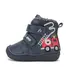 Ghete D.D.Step baieti, inalte, piele naturala, imblanite, bleumarin, model masina pompieri - W071-62477-25-D.D. Step