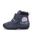 Ghete D.D Step copii, piele naturala, talpa flexibila, imblanite, bleumarin, model cu meduza - W015-62772B-24-D.D. Step
