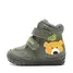 Ghete D.D.Step imblanite, baieti, piele naturala, talpa flexibila, olive, model cu urs - W029-62556B-24-D.D. Step