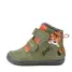 Ghete D.D Step baieti, Barefoot, piele naturala, captuseala din blana, olive, emblema cu tigru - W070-62660A-25-D.D. Step
