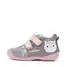 Pantofi D.D. Step fete, primii pasi, piele naturala, talpa flexibila, gri, model cu bufnita- S015-62450-24-D.D. Step