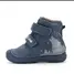 Ghete D.D Step baieti, piele naturala, fluorescente, imblanite, albastru inchis - W082-62555AM-31-D.D. Step