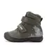 Ghete D.D Step baieti, piele naturala, talpa si design fluorescente, imblanite, olive - W082-62555-25-D.D. Step
