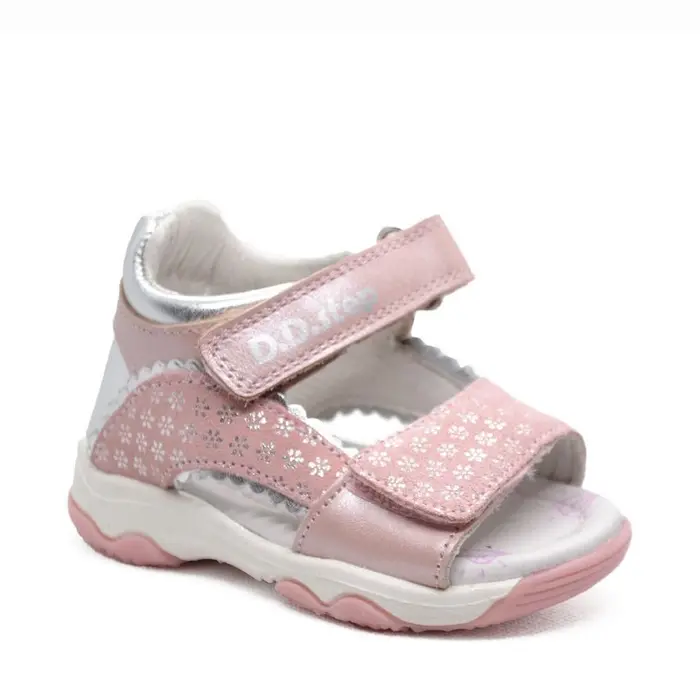 Sandale din piele naturala primii pași, D.D.Step, roz- AC64-213T-25-D.D. Step-