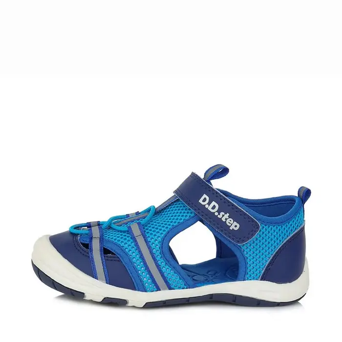 Sandale primii pași, material textil, D.D.Step, albastru- AC65-380-25-D.D. Step-