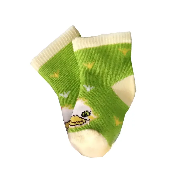 Sosete bumbac si elastan, 0-6 luni, puisor, verde- 326-2-0-6-CISEROM-