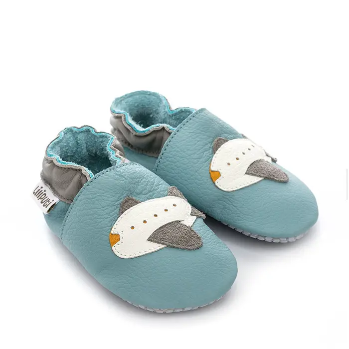 Pantofi de interior din piele naturala, talpa din piele cu tampoane antiderapante, jumbo, Liliputi- 2006001013870-Liliputi-