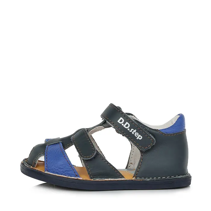 Sandale baieti, piele naturala, talpa flexibila, bleumarin, albastru, D.D.Step- G076-382D-21-D.D. Step-