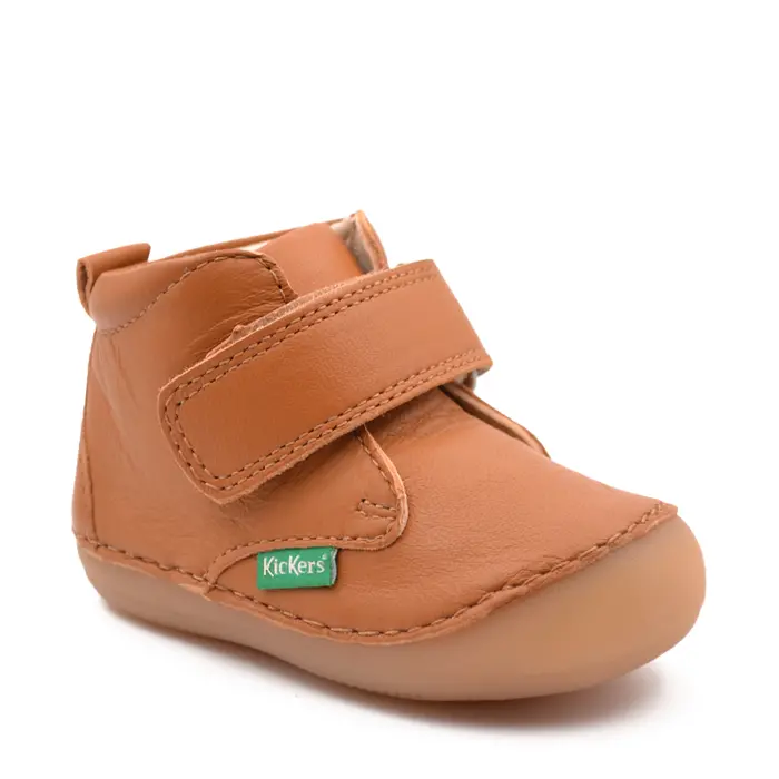 Ghete Sabio, piele naturala, talpa flexibila, camel, Kickers- 739058-10-116-24-Kickers-