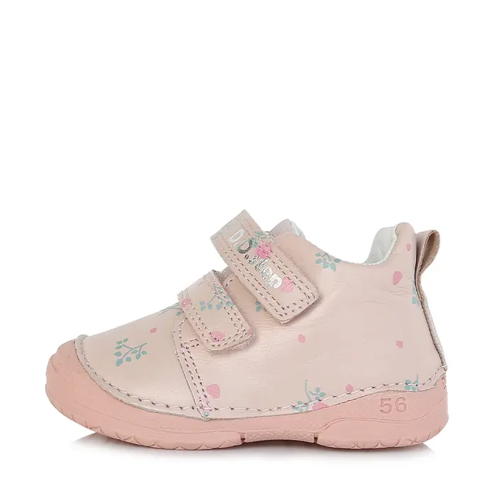 Pantofi din piele naturala, D.D.Step, roz, trandafiri- S038-339-21-D.D. Step-