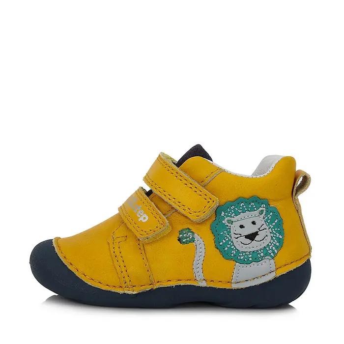 Pantofi primii pasi baieti, galben, leu, D.D.Step- S015-321A-24-D.D. Step-