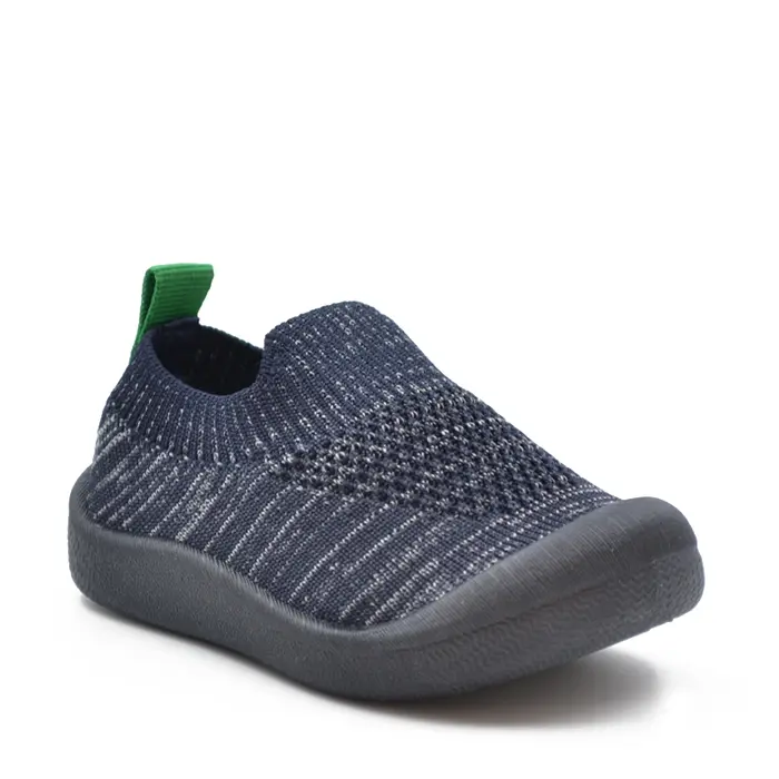 Pantofi Kick Easy, material textil, talpa flexibila, bleumarin, Kickers- 878461-10-10-24-Kickers-