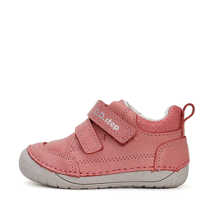 Pantofi fete, piele naturala, barefoot, roz inchis, D.D.Step- S070-41351C-25-D.D. Step-