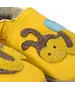 Papucei de interior din piele naturala, galben cu albinuta, Babice- BA-235-24/25-Babice-