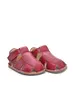 Sandale din piele naturală  cu scai și talpă din cauciuc flexibil, roșu vișină, LUY- RO-12-rosu-visina-19-Luy-