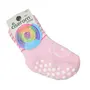 Sosete bebe antiderapante, ursulet, roz - Sosete