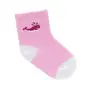 Sosete set 2 perechi, bumbac si elastan, roz cu alb, Ciserom - Sosete