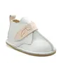 Ghete barefoot copii, piele naturala, talpa flexibila, alb cu roz- RO-104-3-23-By Pebebe