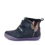 Ghete din piele naturala, bleumarin sidef, flori, D.D.Step - A050-339M-30-D.D. Step